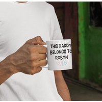 Vatertagsgeschenk Dieser Papa Gehört Becher Super Geschenk Personalisiert Mein Tasse Lieblingsvater von theTbird