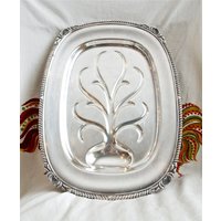 Seltene Silberplatte Fleischplatte ...wallace Fleischtablett...n6724 Seltene Silberplatte Fleischplatte ...wallace Fleischtablett...n6724 von theVINTAGEporter