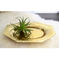 Vintage Dirilyte Tablett ... Bronze Brot Ocatgon Förmige Tablett von theVINTAGEporter