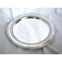 Vintage Silber Tablett...wm Rogers Gitter Tablett...durchbrochenes Tablett...170 Vintage Silber Tablett...wm Rogers Gitter Tablett...durchbrochenes Tablett...170 von theVINTAGEporter