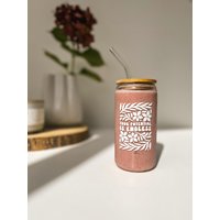 Trinkglas | Your Potential Is Endless To Go Glas Mit Bambusdeckel Und Strohhalm Iced Coffee Becher von theartoftyingknots