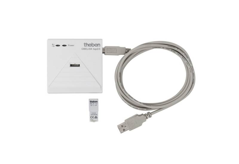 theben Zeitschaltuhr PC-Set OBELISK top2/3 9070409 Zubehör, PC Programmierset für TR 610 top2 u.TR 612 top2, USB-Adapter von theben