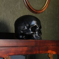 Jane Doe Replica Menschlicher Schädel Ornament - Schwarz | Gothic Wohndekor von theblackenedteeth