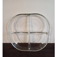 Vintage Glas Knabber Teller. Sehr Guter Zustand von thebricabracboutique