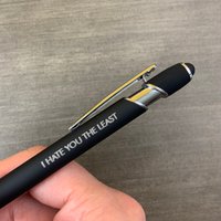 Ich Hasse Dich Der Kleinste Stift Mit Einem Smart Phone Stift. Schwarz Innen. Kleine Geschenke. Bürogeschenke von thecarboncrusader