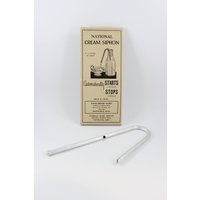 Vintage Neu in Tan Box National Cream Pure Aluminium Siphon von thecherrychic