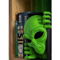 Alien Book Nook | 3D Druck Modern Bücherregal Dekoration Sci-Fi Regaltrenner Bücherstütze Nerd Geschenk Regal Deko von thedistinctshop