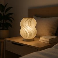 Brisa Design Lampe | 3D Gedruckte Led Tischleuchte Skulpturale Wohnraumbeleuchtung Nachtlicht Schlafzimmer & Wohnzimmer Eco Home Deko von thedistinctshop
