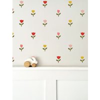 Tulpe Blumen Wandsticker | Wandtattoos Für Kinder Kinderzimmer Dekor Wanddeko Abnehmbare Wandaufkleber Aus Stoff von theducksinarowshop