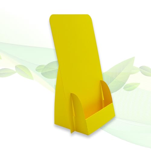 thefoldstands 5 faltbare FLYERSTÄNDER "yellow Design" ökologische Prospektständer für DIN lang Flyer 10,5 x 21 cm vertikal, Prospekthalter aus eco - FSC- Karton, kurz-bis mittelfristigen Einsatz thefoldstands 5 faltbare FLYERSTÄNDER "yellow Design" ökologische Prospektständer für DIN lang Flyer 10,5 x 21 cm vertikal, Prospekthalter aus eco - FSC- Karton, kurz-bis mittelfristigen Einsatz von thefoldstands