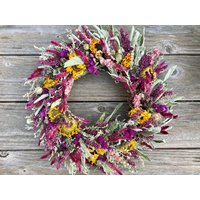 Frühling Pastell Sonnenblumenkranz, Kranz Für Alle Jahreszeiten, in 4 Größen von thegarlicpeopleshop