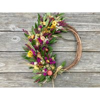 Purpur - Und Sonnenblumenkranz, Weihnachtskranz Für Tür Oder Küche, Alle Jahreszeiten, Einweihungsgeschenk Purpur - Und Sonnenblumenkranz, Weihnachtskranz Für Tür Oder Küche, Alle Jahreszeiten, Einweihungsgeschenk von thegarlicpeopleshop