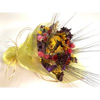 Sonnenblume Und Weizen Bouquet, Getrocknete Bio-Blüten, Valentinstag von thegarlicpeopleshop