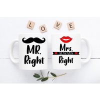 Mr Right Und Mrs Immer Becher 2Er-Set Tassen Lustige Paare Verheiratet Kaffee Teetasse Geschenk Geschenke Für Ihn Ihre Valentinstag Frau Mann Mr Right Und Mrs Immer Becher 2Er-Set Tassen Lustige Paare Verheiratet Kaffee Teetasse Geschenk Geschenke Für Ihn Ihre Valentinstag Frau Mann von thegiftedgenius