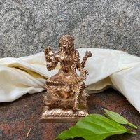 "Handgefertigtes 5 "Zoll Panchalogam Balambigai Idol - Kundengerechtes Kupferidol." von thekayalcrafts
