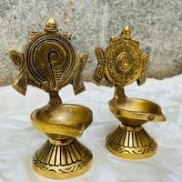 2Er Set, Messing Diwali Oil Diya | Oil Diya, Agal Vilakku, Karthigai Agal, Lamps von thekayalcrafts