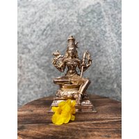 Handgefertigte 21 cm Panchalogam Rajeshwari Devi - Kupfer Idol von thekayalcrafts