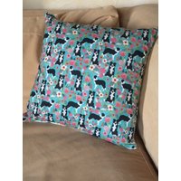 Border-Collie-Kissenbezug, Handgefertigtes Border-Collie-Geschenk von thelilacsheeplab