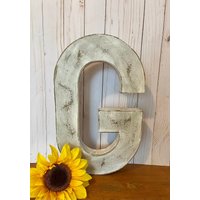 16 Zoll Großer Buchstabe G in Weichem Weiß ~ Freistehender Beunruhigter Stabiles Papier Und Farbe Auswählbar Zahlen Auch 16 Zoll Großer Buchstabe G in Weichem Weiß ~ Freistehender Beunruhigter Stabiles Papier Und Farbe Auswählbar Zahlen Auch von thelittlebluehouse