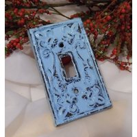 Vintage Inspirierte Lichtschalterplatte ~ Auslaufschutzplatte Vogel Ei Blau Gusseisen Farbe Auswählen Cottage Dekor Multiples Verfügbar von thelittlebluehouse