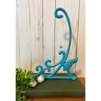 Vintage Inspirierte Wandhalterung in Türkis ~ Metall Wandhaken Blumenhaken Laternenaufhänger Wanddekoration Terrasse Veranda Garten von thelittlebluehouse