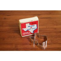Vintage State Of Texas Metall Cookie Cutter von thelivingroomvintage