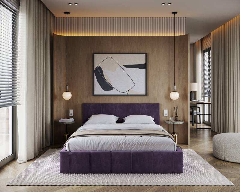 thematys Polsterbett Bett aus Velours Stauraumbett - TOPSELLER - MADE IN EU - (verfügbar 90x200 120x200 140x200 160x200 180x200cm, Bettrahmen, Bett, Optional mit Matratze bestellbar, mit großen gepolsterten Kopfteil, mit Bettkasten zum aufklappen), Metallrahmen mit Lattenrost, hydraulische Klappfunktion für Stauraum von thematys