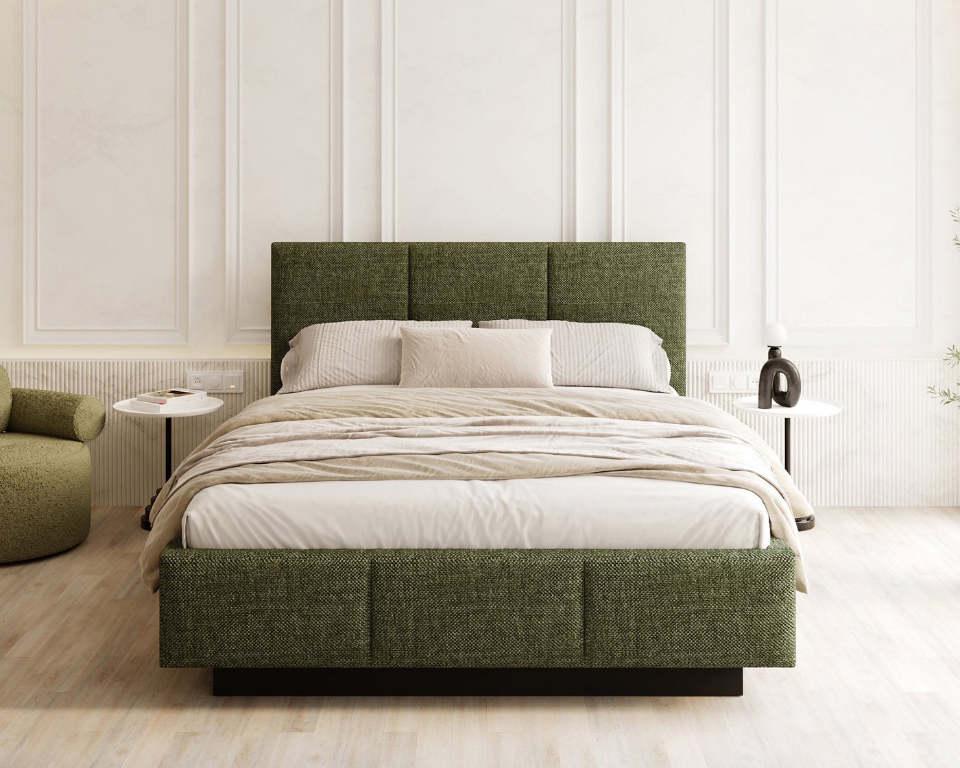 thematys Polsterbett Stauraumbett aus Velours 90x200, 120x200, 140x200, 160x200, 180x200cm (MADE IN EU - mit hochwertigem Velours Bezug Trinity, Bettrahmen, Bett, Optional mit Matratze bestellbar, mit großen gepolsterten Kopfteil, mit Bettkasten zum aufklappen), Metallrahmen mit Lattenrost, hydraulische Klappfunktion für Stauraum thematys Polsterbett Stauraumbett aus Velours 90x200, 120x200, 140x200, 160x200, 180x200cm (MADE IN EU - mit hochwertigem Velours Bezug Trinity, Bettrahmen, Bett, Optional mit Matratze bestellbar, mit großen gepolsterten Kopfteil, mit Bettkasten zum aufklappen), Metallrahmen mit Lattenrost, hydraulische Klappfunktion für Stauraum von thematys