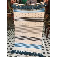 Flickenteppich Aus 100 % Baumwolle, 100/54 cm - Mehrfarbiger Chindi-Teppich Handgewebt Und Wendbar Für Wohnzimmer, Küche, Eingangsbereich Flickenteppich Aus 100 % Baumwolle, 100/54 cm - Mehrfarbiger Chindi-Teppich Handgewebt Und Wendbar Für Wohnzimmer, Küche, Eingangsbereich von themazeoffez