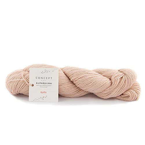 Katia Wolle Alpaquina, weiche Alpakawolle aus Alpaca Superfine zum Stricken oder Häkeln von theofeel