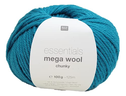 Rico Design Essentials Mega Wool Chunky, 100 g Türkis von Rico Design