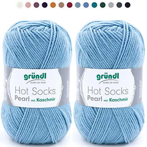 theofeel Set | 2x50g Merino Sockenwolle mit Kaschmir | Gründl Hot Socks Pearl 12 blau | Strumpfwolle mit Kaschmirwolle | Cashmere Sockengarn zum Stricken oder Häkeln theofeel Set | 2x50g Merino Sockenwolle mit Kaschmir | Gründl Hot Socks Pearl 12 blau | Strumpfwolle mit Kaschmirwolle | Cashmere Sockengarn zum Stricken oder Häkeln von theofeel