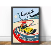 Daniel Ricciardo Circle Of The Americas - Formel 1 Kunstdruck F1 von theoldarthouse