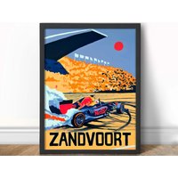 Max Verstappen Zandvoort - Formel 1 Kunstdruck F1 von theoldarthouse