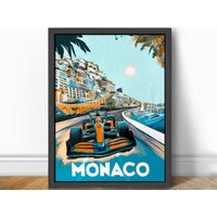 Mclaren Monaco 2022 - Formel 1 Kunstdruck -F1 von theoldarthouse