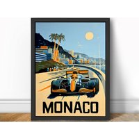 Mclaren X Boat Monaco Livery - Formel 1 Kunstdruck F1 von theoldarthouse