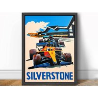 Mclaren X Mercedes Silverstone - Lando Hamitiman Formel 1 Kunstdruck -F1 von theoldarthouse