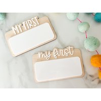 Mein Erster Meilenstein Brett, Trocken Abwischbar Erstes Zeichen, Baby Memory Board Photo Prop, Meilenstein von theolivebranchmiami