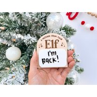 Nachricht Von Ihrem Elfenschild, Dry Erase Board Wiederverwendbare Elfenprop, Weihnachtsdekor, Mini Elf Board, Elfenzubehör, Elfen-Kit-Idee von theolivebranchmiami