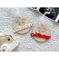 Patin Vorschlag Ornament Set, Paten Geschenkidee, Geschenkidee von theolivebranchmiami