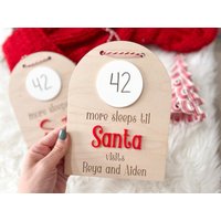 Weihnachts-Countdown, Schläft Bis Zum Weihnachtsbesuch Personalisiertes Weihnachts-Countdown-Zeichen, Weihnachtszeichen, Trocken Abwischbares Zeichen Weihnachts-Countdown, Schläft Bis Zum Weihnachtsbesuch Personalisiertes Weihnachts-Countdown-Zeichen, Weihnachtszeichen, Trocken Abwischbares Zeichen von theolivebranchmiami