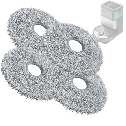 Roboparts® Ersatzwischmopps kompatibel mit Cecotec Conga 15090 16090 AI SpinArm Home&Wash Staubsaugerroboter, 4 Stück von theoutlettablet