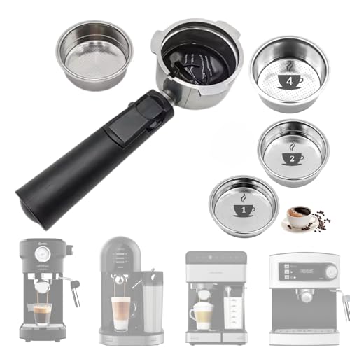 Roboparts® Kaffeefilterhalter ohne Boden, aus Edelstahl, 51 mm, für Cecotec Power Expresso 20, Cafelizzia 790, Power Instact-ccino 22 von theoutlettablet