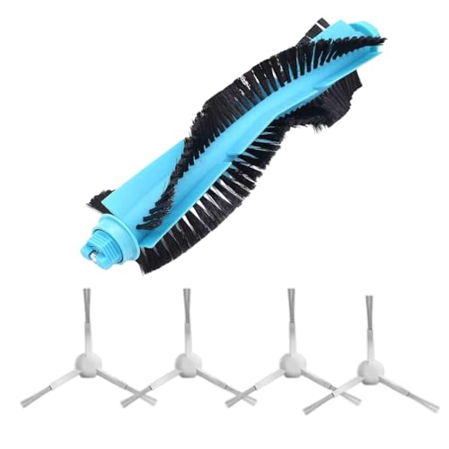 Roboparts® Set mit Hauptwalze und 4 Ersatz-Seitenbürsten, kompatibel mit Cecotec Conga 15090 16090 AI SpinArm Home&Wash Staubsaugerroboter von theoutlettablet
