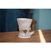 Keramik Handgemacht Hand-Eingeklemmt Wal Und Die Koralle High Teetasse, Keramik-Tasse, Handgemachte Niedliche von thepaperzookeeper