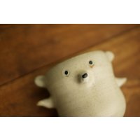 Keramik Handgemachte Weiße Eisbär Teetasse, Bärenbecher, Keramikbecher, Nette von thepaperzookeeper