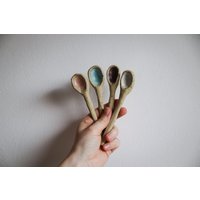 1 Keramik Löffel, Handgeformt Aus Steinzeugkeramik, Pastellfarben, Geschenkidee 1 Keramik Löffel, Handgeformt Aus Steinzeugkeramik, Pastellfarben, Geschenkidee von therootfolks