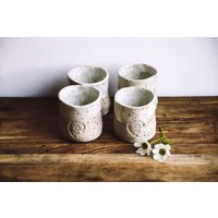 Ammonit Keramik Becher Pur, Verschiedene Größen, Handgetöpferte Steinzeugkeramik von therootfolks