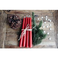 Bienenwachskerze - Weinrot, Groß von therootfolks