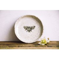 Keramikschälchen Bee, 16cm X 2cm, Aus Steinzeug Handgetöpfert von therootfolks